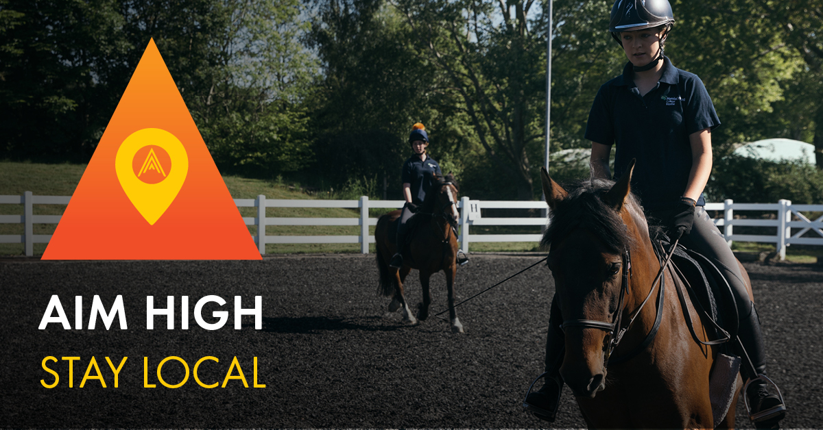 People riding horses