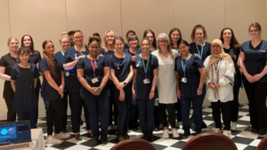 Beauty therapy students learn how to treat people with long-term illness and about five-star wellness at The Randolph Hotel - group