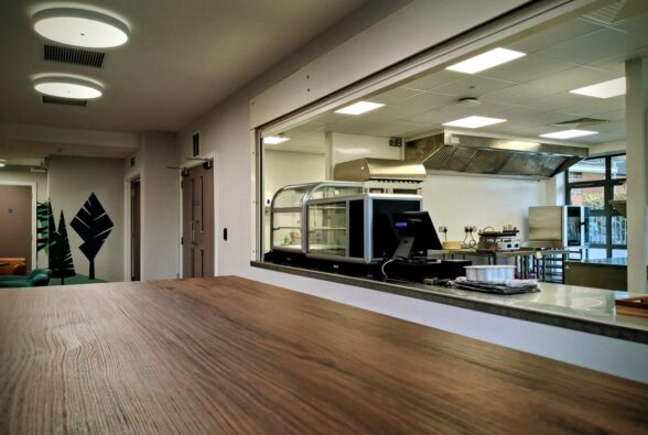 The Broadleaf Café counter at The Glade in Wokingham 