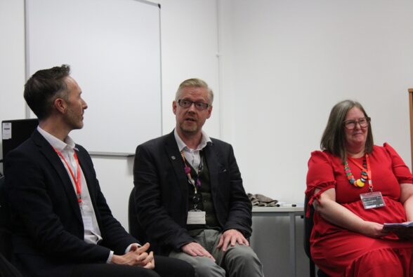 Les Hopper Product Director at Pearson Schools UK, James Kieft, Teaching and Learning Development Manager at Activate Learning and Penny Langford is Executive Head of Digital at Milton Keynes College, took part in a panel discussion about Defining the Skills Needed for an AI Economy, alongside Gillian May,  Deputy Further Education (FE) Commissioner, chaired by Paul Zimmerman of INV Group. 
